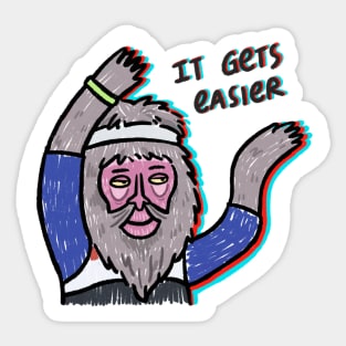 It get easier baboon Sticker